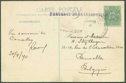 GUINEE FRANCAISE N°21 - 5Fr. vert obl. sc LA ROCHELLE PALLICE 1911 ...