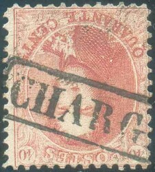 N°16 - Médaillon 40 centimes carmin-rose, annulé par la seule ...