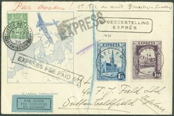 N°292C+292F - 1Fr.75 et 3Fr.50 EXPRESS obl. sc BELLEM 14-IV-1930 sur ...