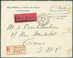BF N°2 - 5 Fr. + 10 Fr. SEMEUSE obl. sc STRASBOURG Exposition Intern ...