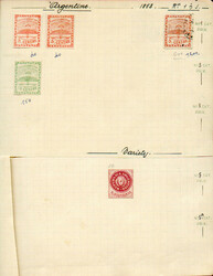 ARGENTINE : Gros cahier de stock contenant 100 pages avec plus de ...