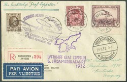 S171Aa BELGIUM N°210-317+PA4 cancelled cds ANTWERPEN 1 27-8-32 on ...