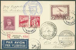 S202Aa BELGIUM N°324 +PA4 + PU66 cancelled cds BRUXELLES 1 1-V-33 on ...