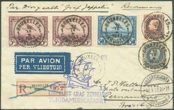 S232Aa BELGIUM N°211-218 + PA1-4(2) cancelled cds BRUXELLES 1 12.IX ...