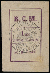 2887: Grossbritannien Britische Post auf Madagaskar