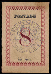 2887: Grossbritannien Britische Post auf Madagaskar