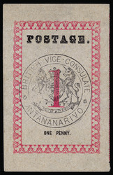 2887: Grossbritannien Britische Post auf Madagaskar