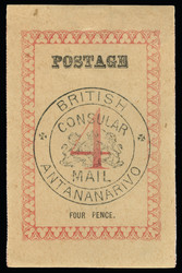 2887: Grossbritannien Britische Post auf Madagaskar