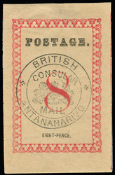 2887: Grossbritannien Britische Post auf Madagaskar