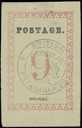 2887: Grossbritannien Britische Post auf Madagaskar