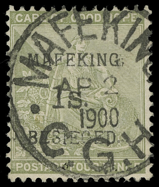 Lot 280 - Cape of Good Hope / Mafeking - COLONIAL STAMP CO. British Colony Public Auction # 142 - Day 1 Lot 280 - Cape of Good Hope / Mafeking - COLONIAL STAMP CO. British Colony Public Auction # 142 - Day 1