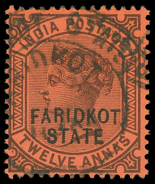 Lot 396 - India / Faridkot - COLONIAL STAMP CO. British Colony Public Auction # 142 - Day 1 Lot 396 - India / Faridkot - COLONIAL STAMP CO. British Colony Public Auction # 142 - Day 1