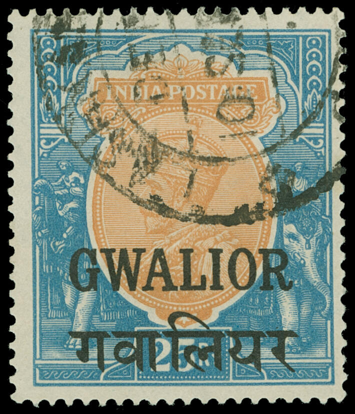 Lot 398 - India / Gwalior  -  COLONIAL STAMP CO. British Colony Public Auction # 142 - Day 1