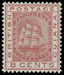 107-11 (170-74) 1882 1¢-8¢ Seal of the Colony, wmkd CA, perf 14, ...