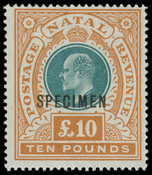 99 var listed (145as) 1902 £10 green and orange K Edward VII ...