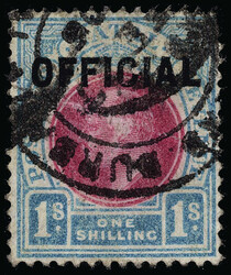O1-6 (O1-6) 1904 ½d-1' K Edward VII Officials, wmkd MCA, perf 14, ...