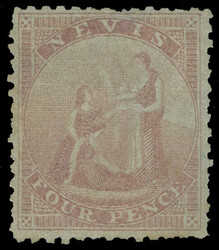 2 (2 var footnoted) 1861 4d rose Medicinal Spring on blued paper, ...