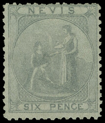 3 (3 var footnoted) 1861 6d grey-lilac Medicinal Spring on blued ...