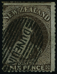 24a (93) 1862 6d black-brown Q Victoria Chalon Head on pelure paper, ...