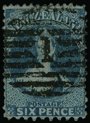 44 (131a) 1871 6d blue Q Victoria, perf 10 x 12½, choice centering, ...