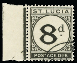 J6 (D6) 1947 8d black Postage Due wmkd Script CA, perf 14, scarce ...