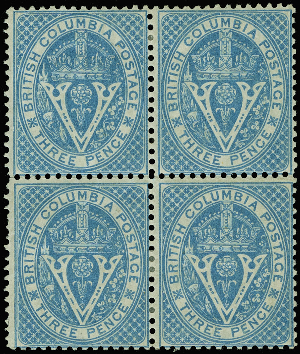 Lot 224 - Canada / British Columbia and Vancouver Island - COLONIAL STAMP CO. British Colony Public Auction # 143 - Day 1 Lot 224 - Canada / British Columbia and Vancouver Island - COLONIAL STAMP CO. British Colony Public Auction # 143 - Day 1
