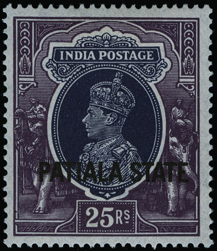 Lot 458 - India / Patiala - COLONIAL STAMP CO. British Colony Public Auction # 143 - Day 1 Lot 458 - India / Patiala - COLONIAL STAMP CO. British Colony Public Auction # 143 - Day 1