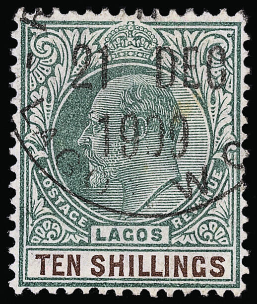 Lot 516 - lagos - COLONIAL STAMP CO. British Colony Public Auction # 143 - Day 2 Lot 516 - lagos - COLONIAL STAMP CO. British Colony Public Auction # 143 - Day 2