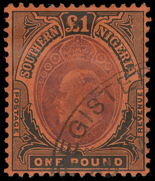 Lot 860 - southern nigeria - COLONIAL STAMP CO. British Colony Public Auction # 143 - Day 2 Lot 860 - southern nigeria - COLONIAL STAMP CO. British Colony Public Auction # 143 - Day 2