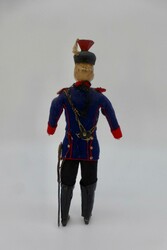 Puppenstuben Puppe, Porzellanbrustkopf mit orig. Kleidung, Dragoner ...