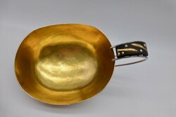 Moderne Hostienschale, Silber 900, längsovale Hostienschale mit ...