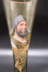 Seltenes Historismus Stangenglas, 19.Jh., wohl Fritz Heckert / ...