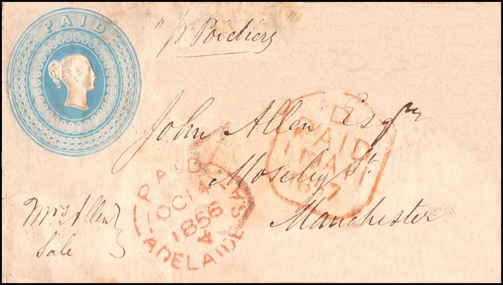 Großbritannien 1840, Original-Essay-Ganzsachen-Umschlag von Charles ...
