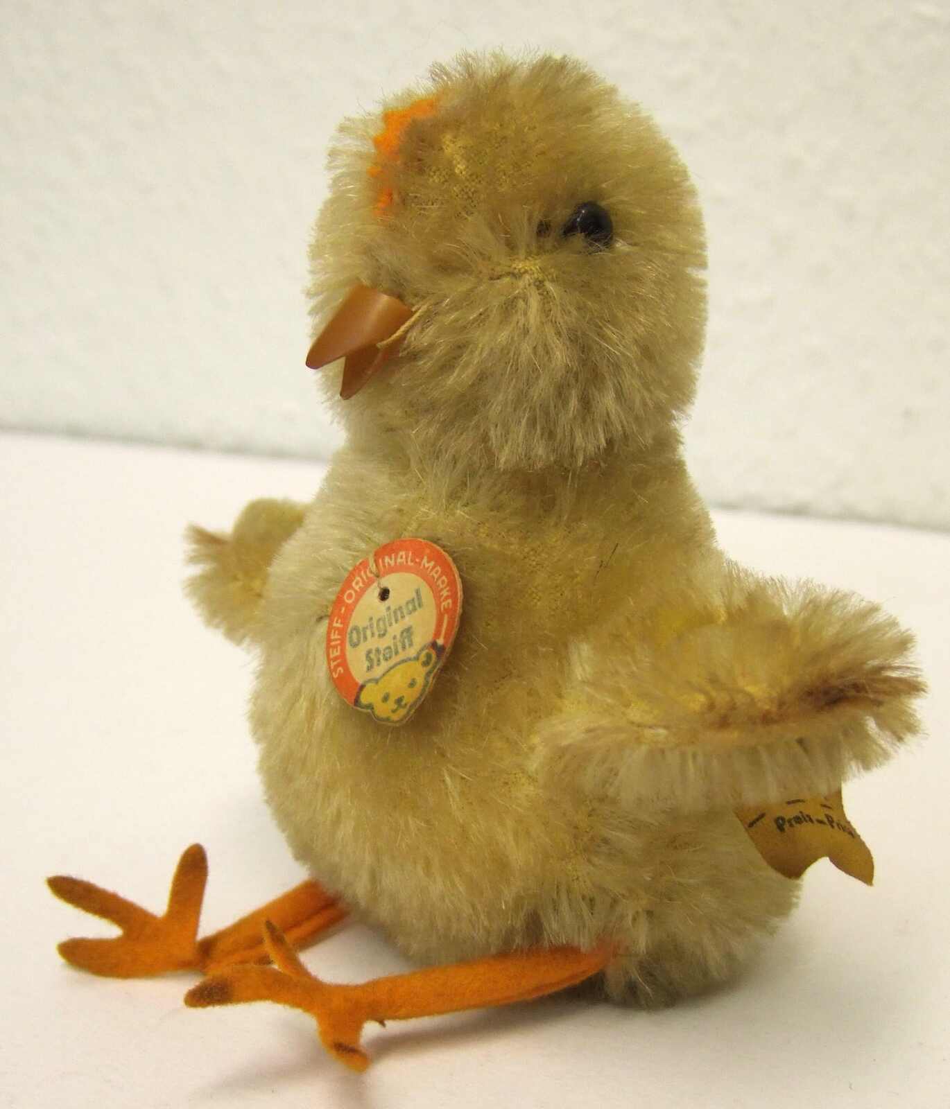 Steiff-Küken 1965-1967, Original Steiff-"Küken", Mohair, gelb, ...