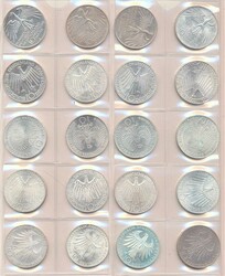 Bundesrepublik 1972, 10 DM-Olympiaserie, komplett in ...