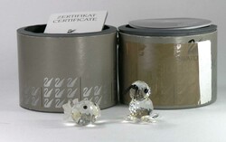 Swarovski Silver Crystal, Seehund und Kugelfisch, Original verpackt, ...