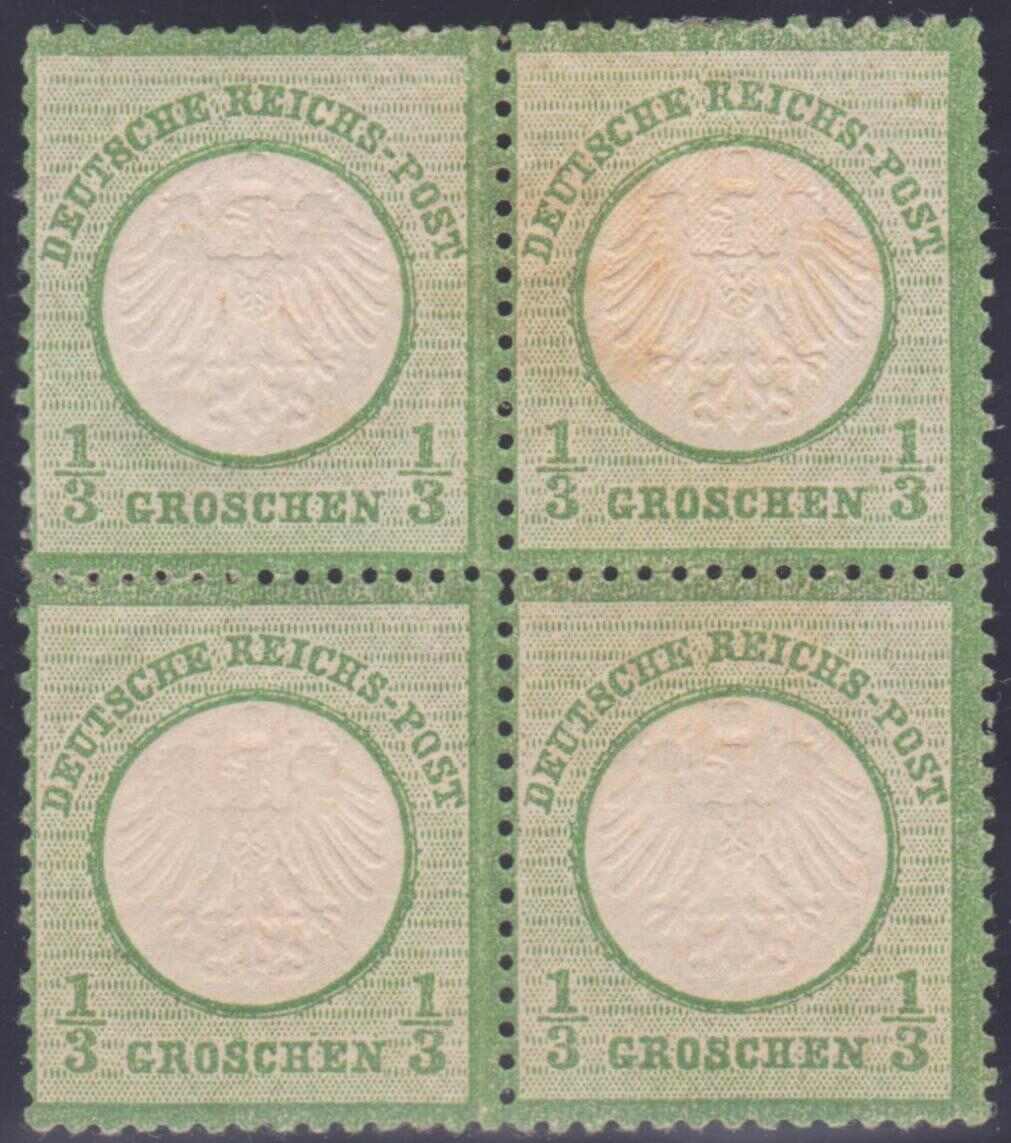 Deutsches Reich 1872, Kleiner Schild, 1/3 Gr. dkl'graugrün, im ...