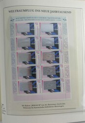 Motiv 'Weltraum', der Bundesrepublik Wohlfahrt-Kleinbogen von 1999, ...