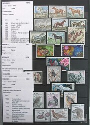 Motiv 'Tiere', Sammlung mit Sätzen und Blocks aus Aller Welt, meist ...