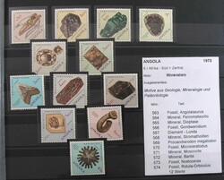 Motiv 'Mineralien', Sammlung mit Sätzen und Blocks aus Aller Welt, ...