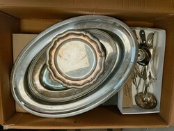 Flohmarkt-Posten 'Besteckteile', großer Karton mit Besteck- und ...