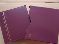 Zubehör, 4 große Leuchtturm Briefe-Alben, Ledereinbände, mit ...