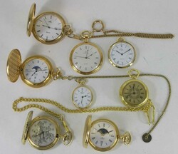 Taschenuhren-Konvolut, Kästchen mit 8 modernen Taschenuhren, ...
