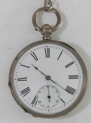 Taschenuhr, JOHN SAWTON SHEFFIELD, offene Schlüssel-Taschenuhr (ca ...