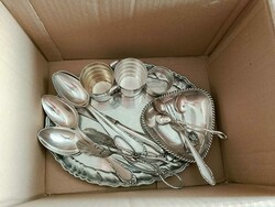 Flohmarktposten, Antik-Konvolut aus Glas und Metall, viele Stücke ...