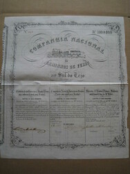 Historische Wertpapiere, Portugal 1858, 'COMPANHIA NACIONAL DE ...