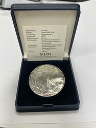 USA 1987, 1 Dollar - Schreitende Freiheit, 999er-Silber, Gewicht 31 ...