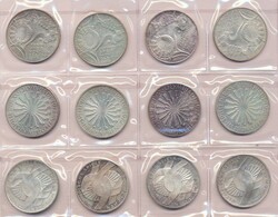 Bundesrepublik 1972, 10 DM-Olympiade-Münzen, Silberfeingewicht ...