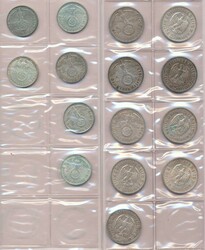 Deutsches Reich 1935-1939, 2 Mark und 5 Mark - Hindenburg, kleines ...