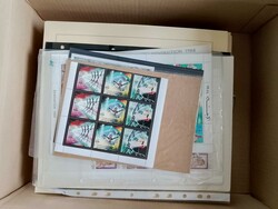 Libyen, Karton mit Albumblättern und Steckseiten, dabei zahlreiche ...